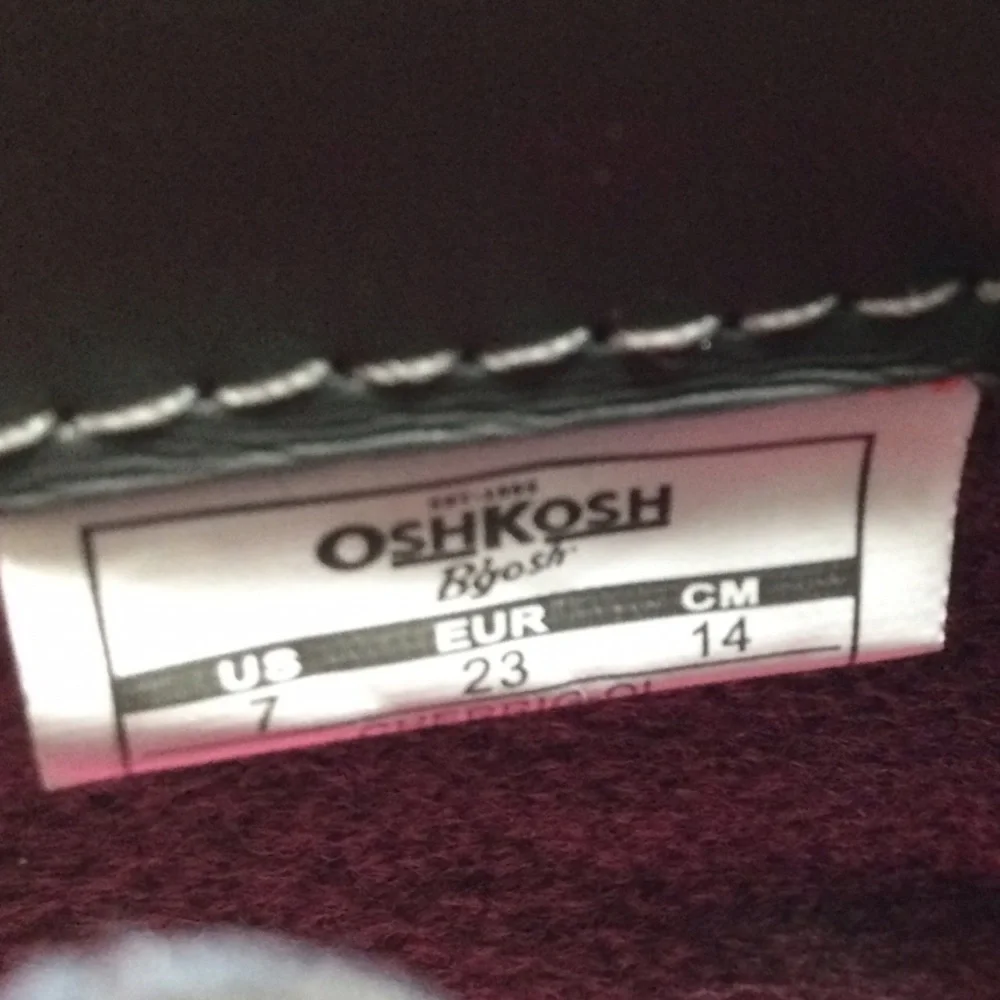 Oshkosh B‎ Gosh Gray & Pink Glitter booties